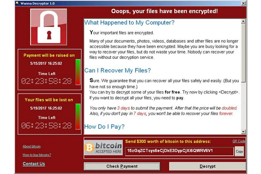 wannacry bitcoin wallet